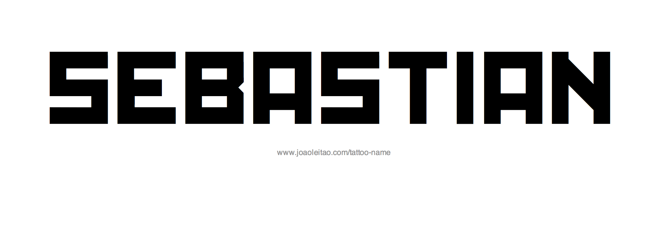 Sebastian Name Tattoo Designs